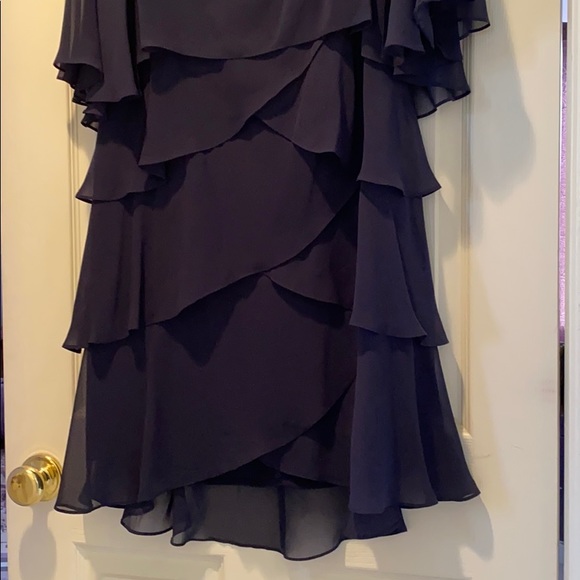 $ negotiable! Navy blue knee length cocktail dress - Picture 2 of 6